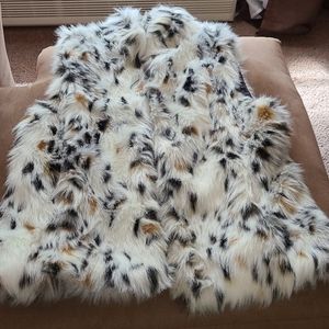 Faux fur vest